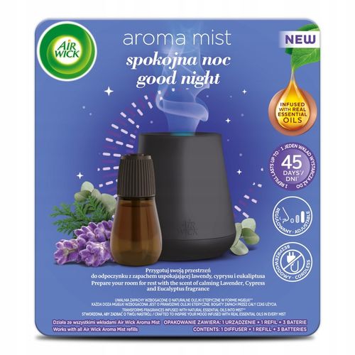 AIR WICK Aromatyczna Mgiełka Odświeżacz Powietrza Spokojna 20 ml Komplet na Arena.pl