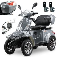 Skuter elektryczny, pojazd inwalidzki SHINO QUADRO GEL +DODATKI -szary