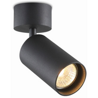 Kierunkowa lampa nasufitowa Stala 401001003 Elkim reflektor czarna