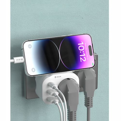 GNIAZDO SIECIOWE ŁADOWARKA DEVIA SMART PD 20W USB-C 2x USB na Arena.pl