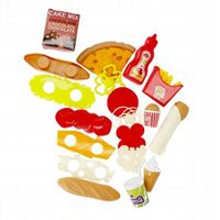 KUCHENNY ZESTAW PRZEKĄSEK dla dzieci FAST-FOOD zabawkowy MEGA CREATIVE