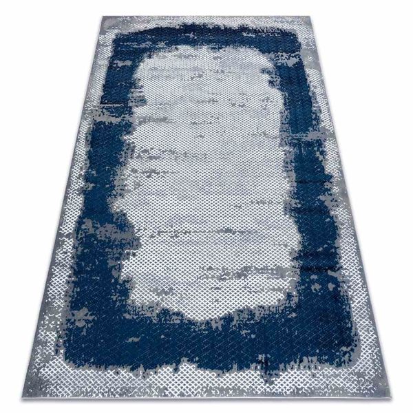 RUG/LU/IONA/FRAME/BLUE+GREY/140x190 zdjęcie 2