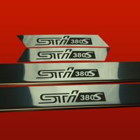 Listwa progowa SUBARU IMPREZA MK3 STI 380S Stal nierdzewna 304 połysk 4szt