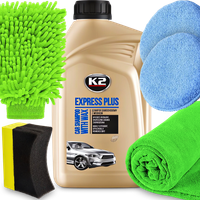 K2 Szampon Samochodowy Z Woskiem Rękawica Z Mikrofibry Aplikator Ściereczka