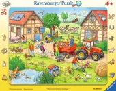 Puzzle ramkowe 24 elementy. Moja mała farma