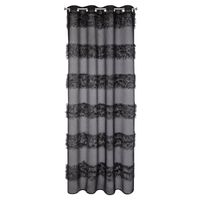 Firana na przelotkach 140X250 gotowa MARGARET czarna