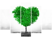 OBRAZ TREE OF LOVE MIŁOŚĆ SERCE PRZYRODA