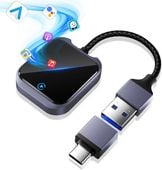 Adapter Bezprzewodowy CarPlay Android Auto 2w1 WiFi 5Ghz USB-C