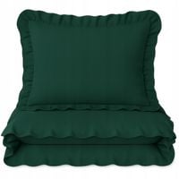 Pościel z falbanką 200x220 +2 poszewki PREMIUM komplet pościeli