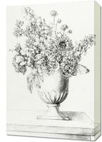 Obraz 40x60cm Waza z Kwiatami, Jean Bernard Vintage do Salonu