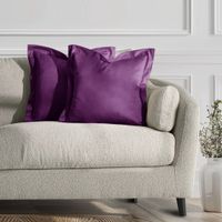 Zestaw 2 poszewek 45x45 fioletowe AmeliaHome VELVET glamour