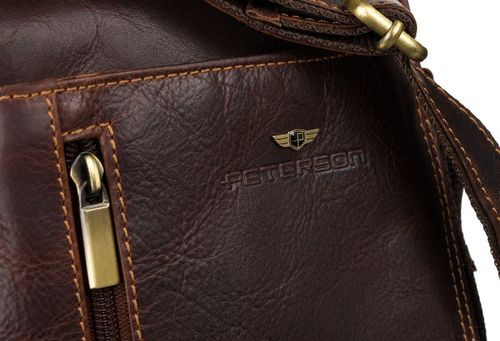 torba męska ze skóry naturalnej na ramię  peterson na Arena.pl