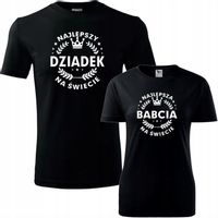 ZESTAW KOSZULEK NA DZIEŃ BABCI DZIADKA PREZENT t-shirt