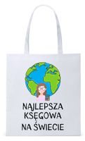 Dla Księgowej Księgowego Torba Eco Biała Shopper Z Nadrukiem Ze Zdjęciem