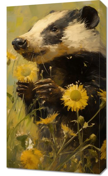 Obraz 40x70cm Łąka w Oczach Borsuka zdjęcie 1