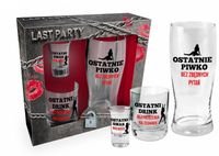 Niezbędnik Kawalerski-Zestaw: Szklanka Do Piwa 400Ml, Szklanka Do