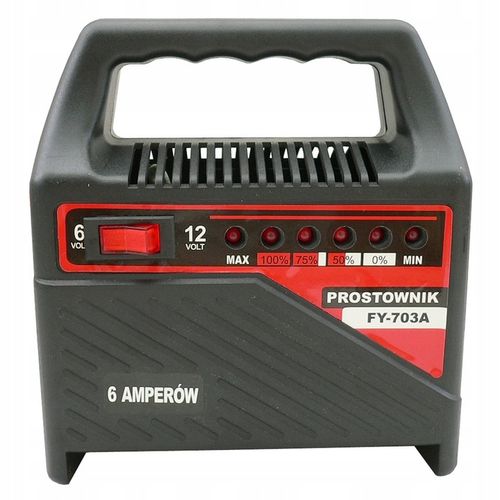 Prostownik Samochodowy Ładowarka 6V / 12V 6A na Arena.pl