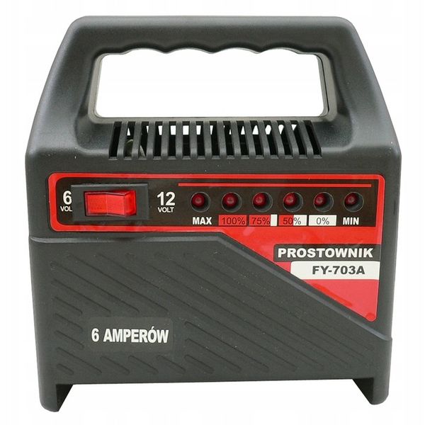 Prostownik Samochodowy Ładowarka 6V / 12V 6A zdjęcie 2
