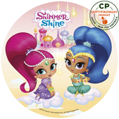 Opłatek na tort Shimmer and Shine