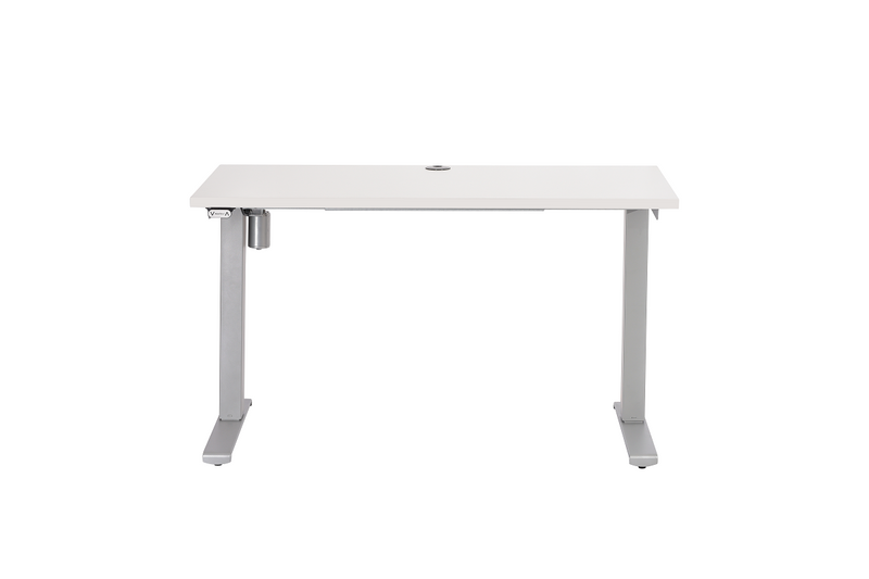 Solidne biurko regulowane 120x60 cm srebrne zdjęcie 6