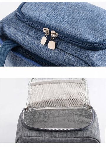 TORBA TERMICZNA ŚNIADANIOWA LUNCH BOX IZOLACYJNA niebieska na Arena.pl