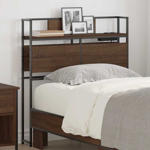 Zagłówek do przechowywania z półką Brązowy dąb 90 cm na Arena.pl