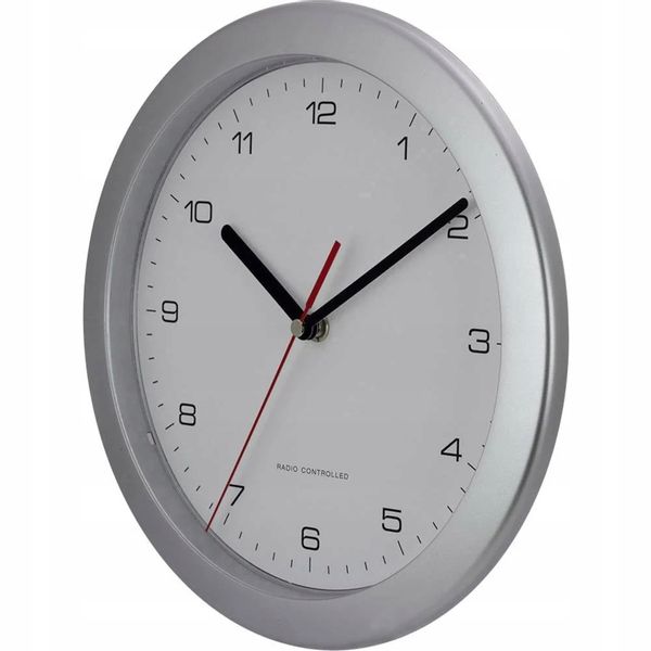 Zegar ścienny sterowany radiowo DCF77 automat 25cm zdjęcie 2