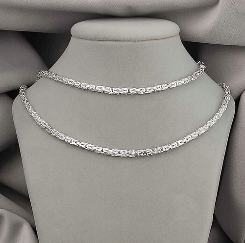 Łańcuszek Srebrny Splot Królewski 3,00 mm Pełny Diamentowany Grawer Gratis na Arena.pl