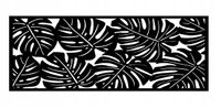 Bieżnik obrus DEKOR 40x120 monstera AŻUR czarny