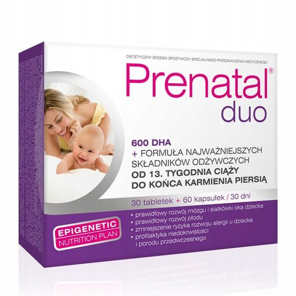 Prenatal Duo, 30 tabletek + 60 kapsułek zdjęcie 1