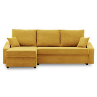 Narożnik DORMA z funkcją spania TKANINA SZTRUKSOWA