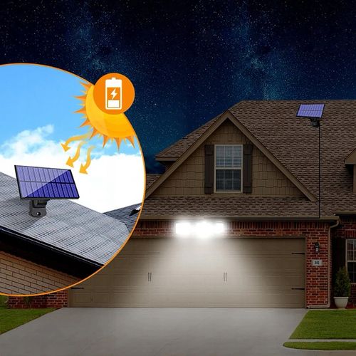 MOCNA LAMPA SOLARNA 171 LED 3w1 CZUJNIK RUCHU ZMIERZCHU OSOBNY PANEL PILOT na Arena.pl