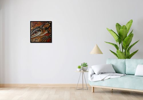 Plakat 50x50cm Oko Jaszczurki na Arena.pl