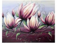 40X50CM KWIAT MAGNOLII OBRAZ