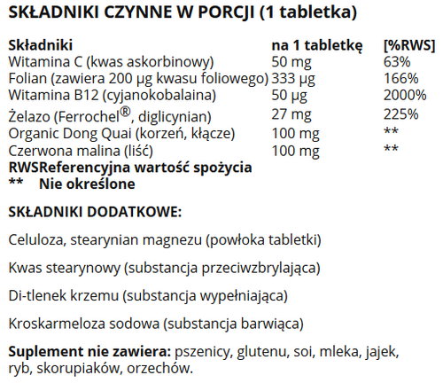 Now Foods Iron Complex Żelazo 27 mg 100 tabletek na Arena.pl