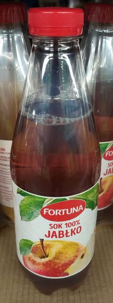Fortuna Sok 100% Jabłko PET 1L zdjęcie 1