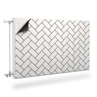 MASKOWNICA Magnetyczna Na Grzejnik Biała Jodełka Mozaika 90cm x 60cm