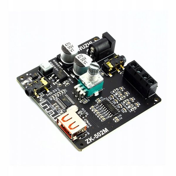 Wzmacniacz audio bluetooth 2x50W AUX USB ZK-502M zdjęcie 6