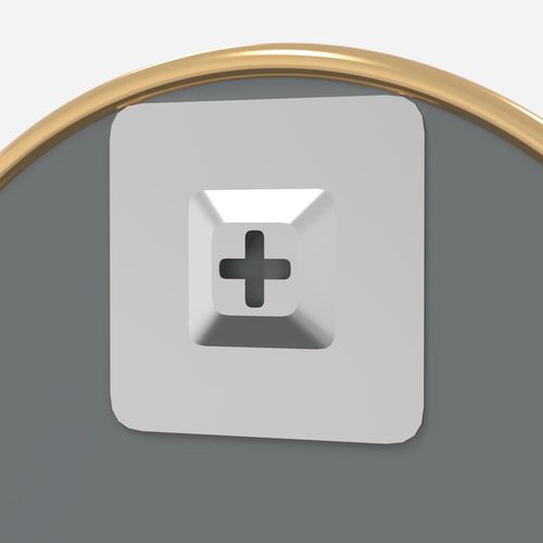 Lustro ścienne, złote, Ø 20 cm, okrągłe na Arena.pl