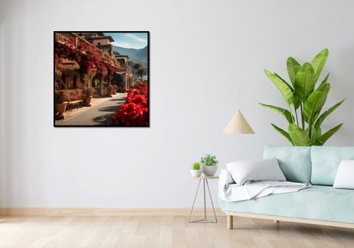 Plakat 90x90cm Czerwona Idylla na Arena.pl