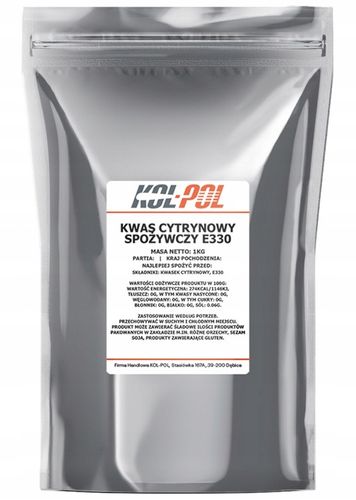 KWAS CYTRYNOWY 5kg Kwasek spożywczy czysty E330 na Arena.pl