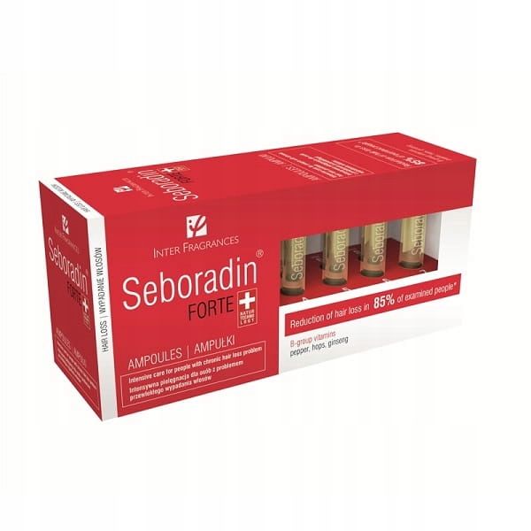 Seboradin przeciw wypadaniu włosów w ampułkach - Data ważności 08.02.25r. zdjęcie 1