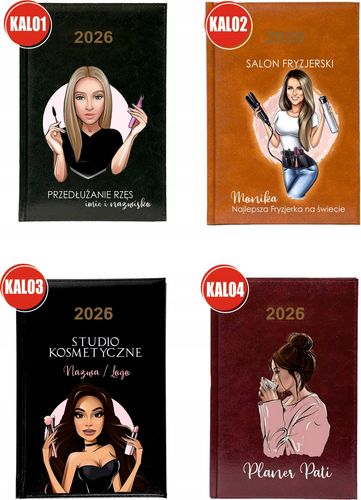 Kalendarz A5 2026 tygodniowy KSIĄŻKOWY PLANER z imieniem napisem prezent na Arena.pl