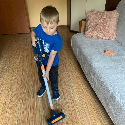 Odkurzacz Pionowy dla Dzieci z Dźwiękiem 2w1 i Ręczny Funkcja Ssania Dźwięk na Arena.pl