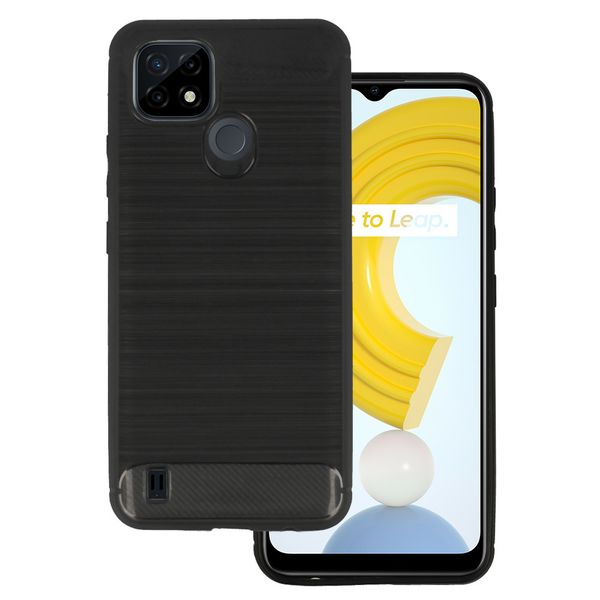 Back Case CARBON do REALME C21 Czarny zdjęcie 1