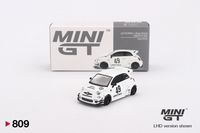 MINI GT FIAT ABARTH 595 LB-WORKS x Abas Works 2024 Gara white 1:64