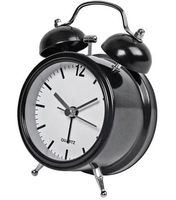 Budzik klasyczny OLD GONG dzwonek dekoracyjny black swe