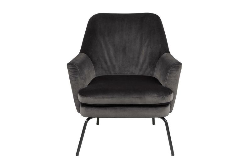 Fotel Chisa VIC Dark Grey tapicerowany zdjęcie 3