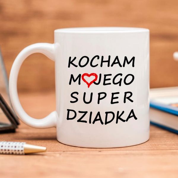 Kubek Super Dziadek z imieniem zdjęcie 2