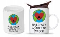 Zestaw Dla Dziadka Dzień Dziadka Kubek + Skarbonka Z Nadrukiem Ze Zdjęciem